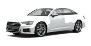 Audi S6 (C8) in Weiss, Dreiviertelansicht von vorne links