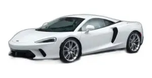 McLaren GT in Weiss, Dreiviertelansicht von vorne links