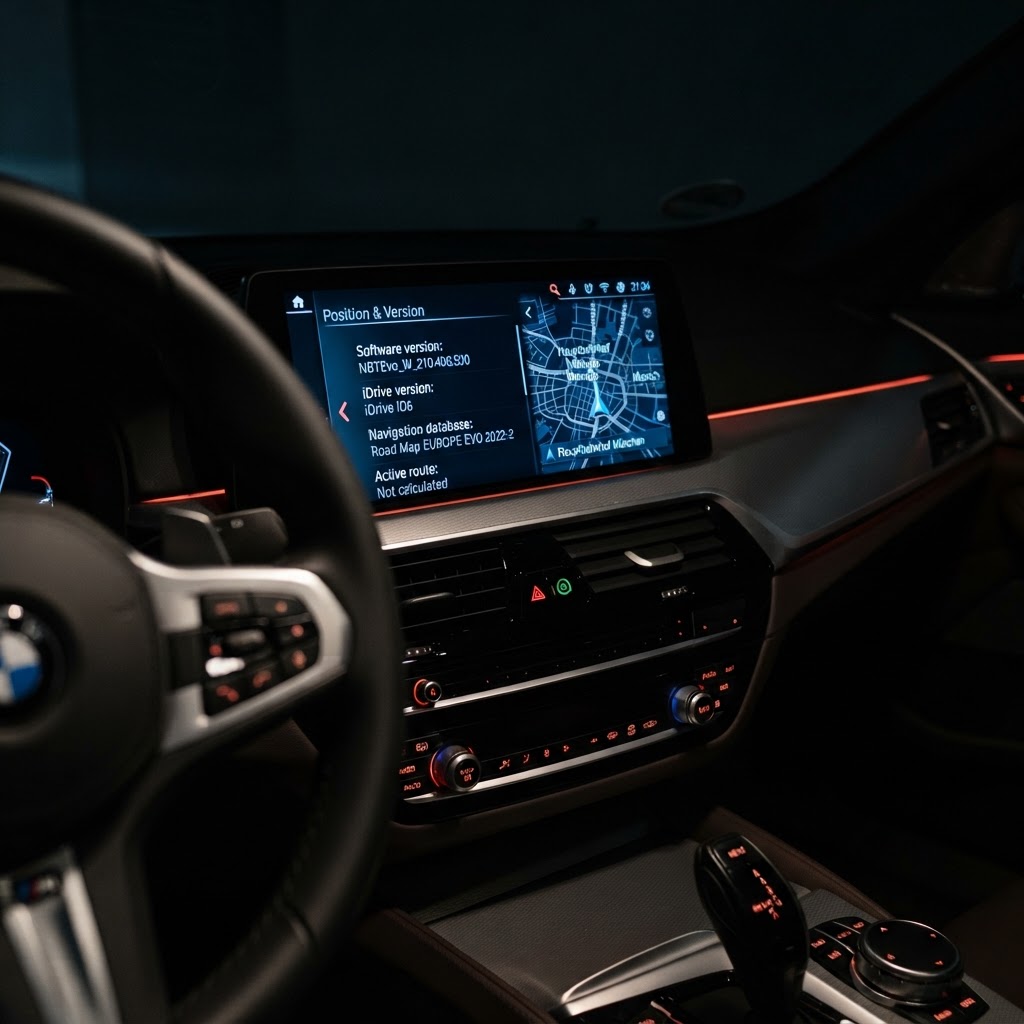 BMW iDrive NBT Evo Software-Version abrufen — CarPlay Aktivierung