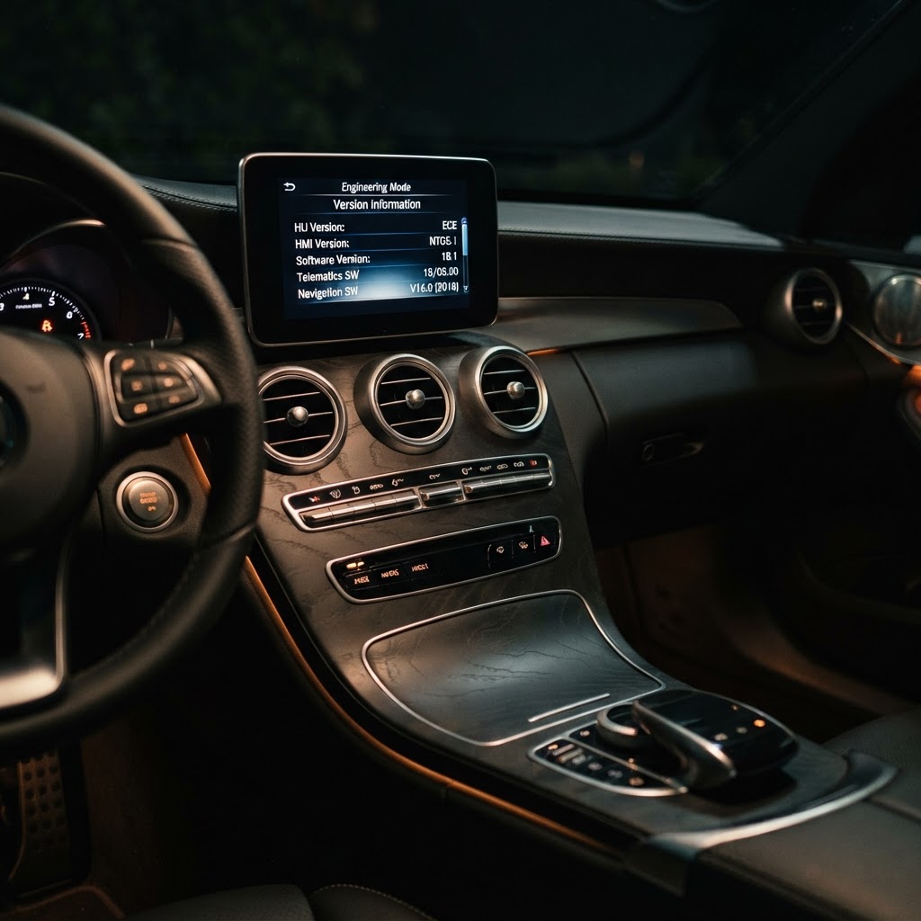 Mercedes COMAND NTG Software-Version abrufen — Engineering Menu CarPlay