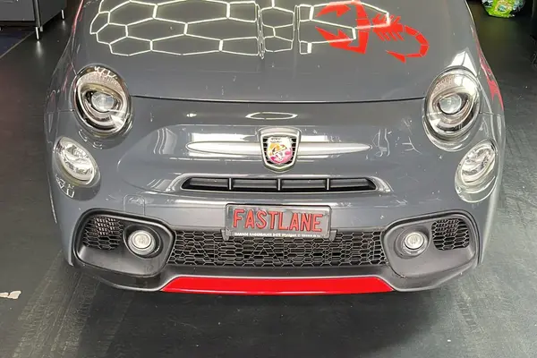 abarth 595 grey convertible